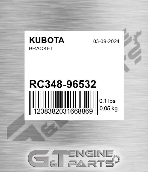 RC348-96532 Bracket for KUBOTA
