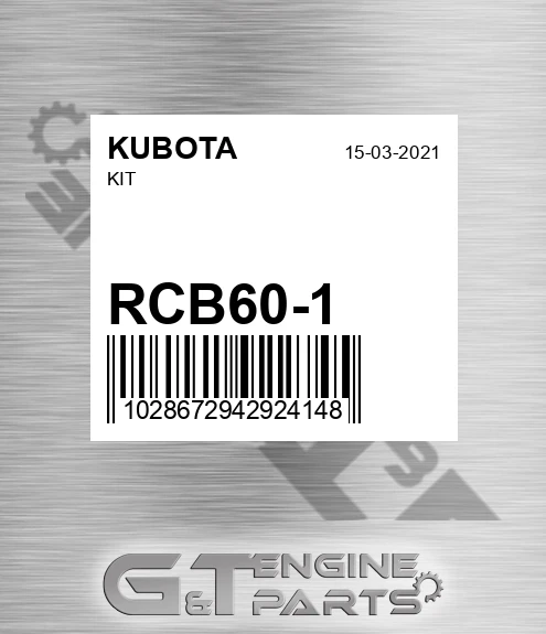RCB60-1 Kit for KUBOTA