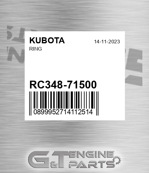 RC348-71500 Ring for KUBOTA
