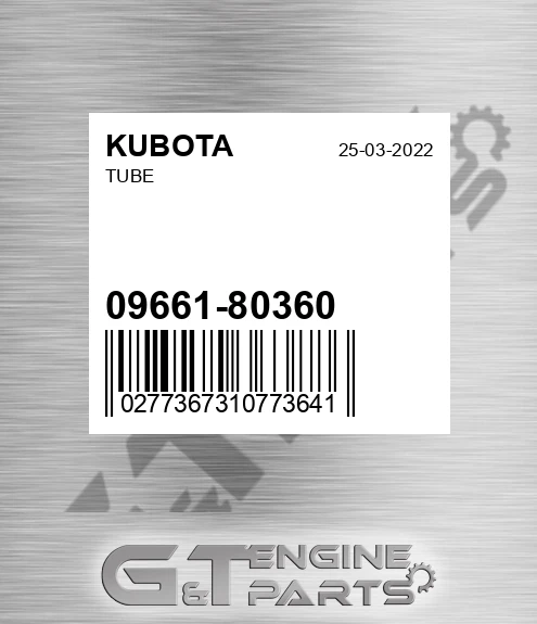 09661-80360 Tube