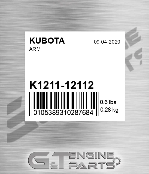 K1211-12112 Arm for KUBOTA