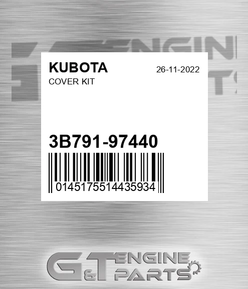 3B791-97440 Cover Kit for KUBOTA
