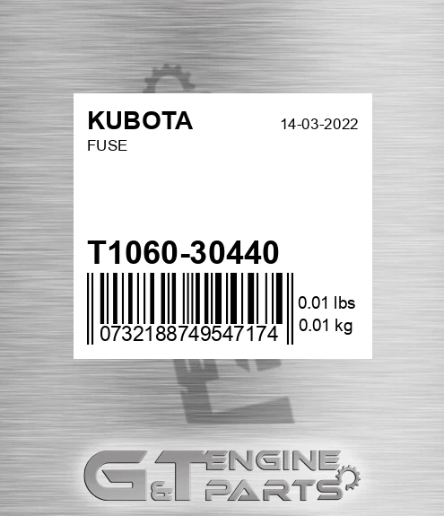 T1060-30440 Fuse for KUBOTA