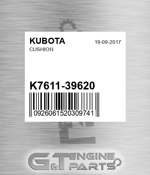 K7611-39620 Cushion for KUBOTA