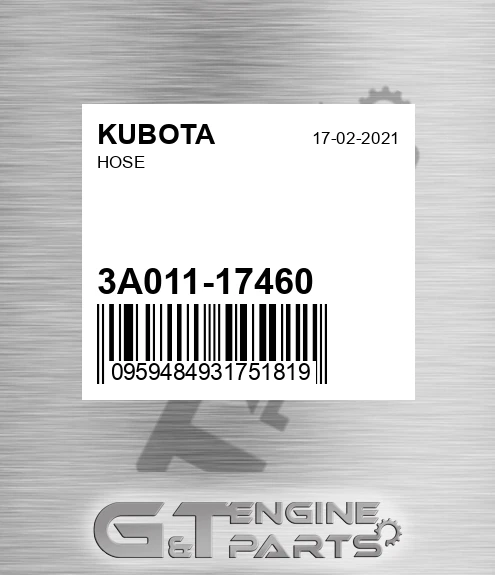 3A011-17460 Hose