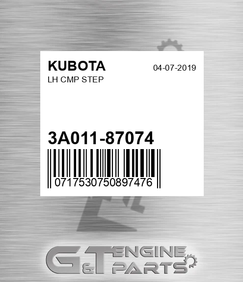 3A011-87074 Lh Cmp Step