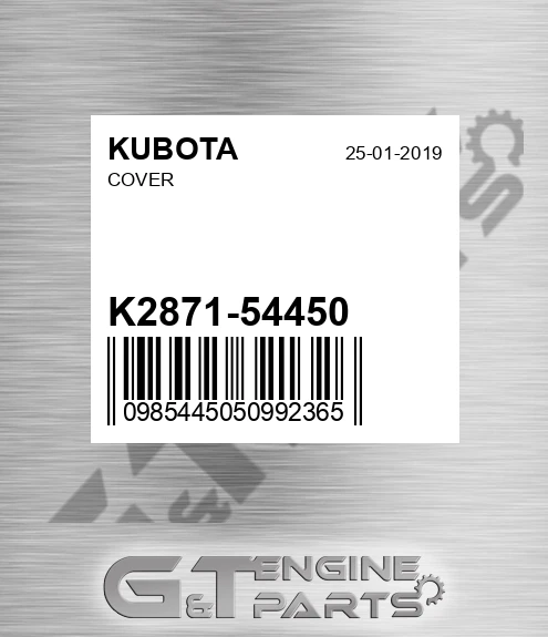 K2871-54450 Cover