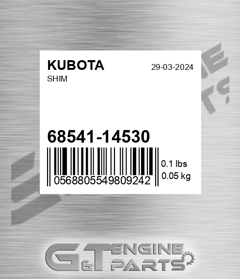 68541-14530 Shim for KUBOTA