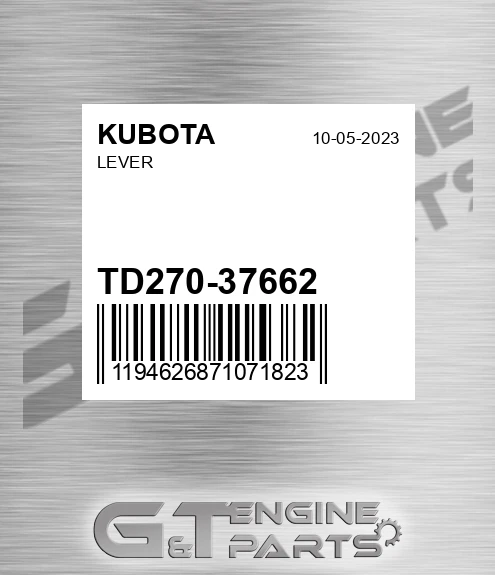 TD270-37662 Lever for KUBOTA