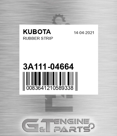 3A111-04664 Rubber Strip