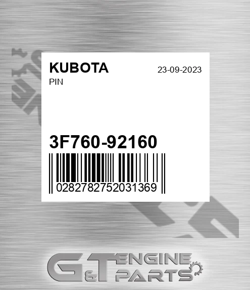 3F760-92160 Pin