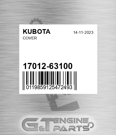 17012-63100 Cover