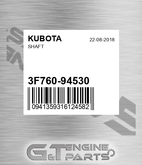 3F760-94530 Shaft