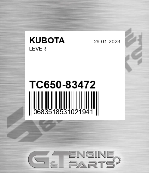 TC650-83472 Lever for KUBOTA