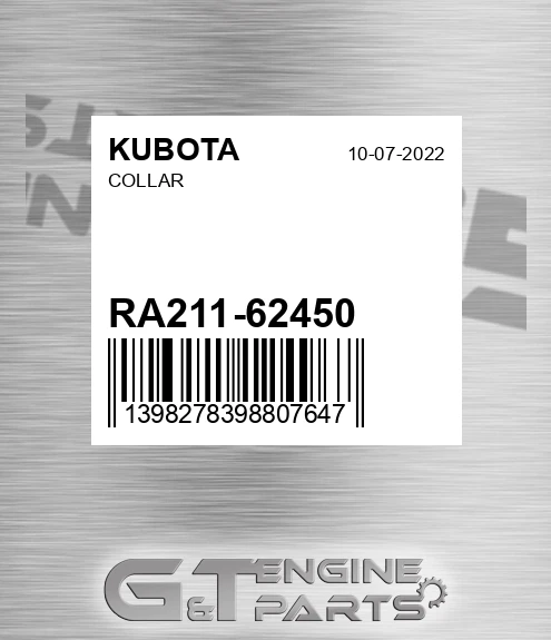 RA211-62450 Collar for KUBOTA