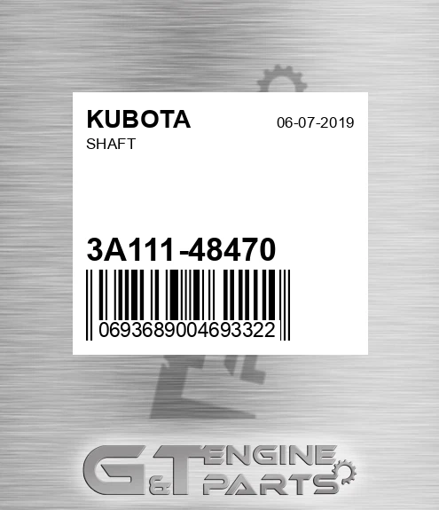 3A111-48470 Shaft