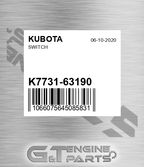 K7731-63190 Switch for KUBOTA