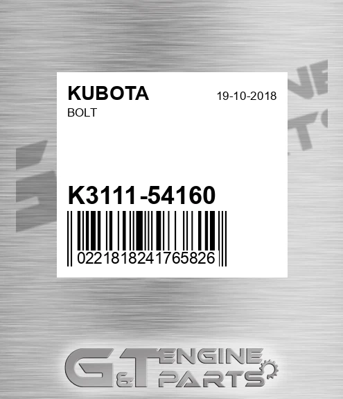 K3111-54160 Bolt
