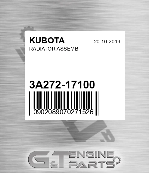 3A272-17100 Radiator Assemb