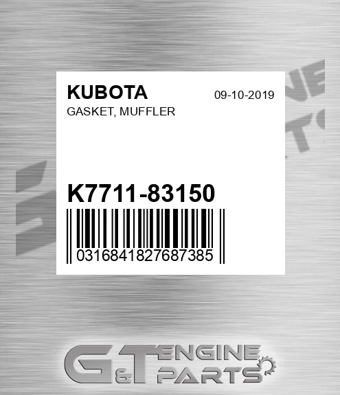 K7711-83150 Gasket, Muffler
