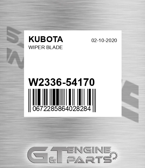 W2336-54170 Wiper Blade for KUBOTA