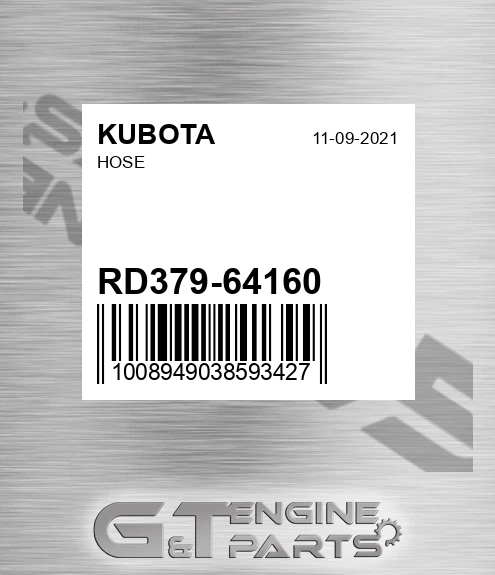 RD379-64160 Hose for KUBOTA