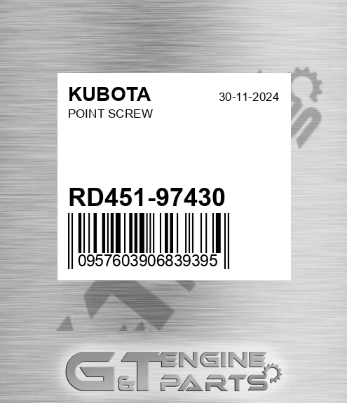 RD451-97430 Point Screw