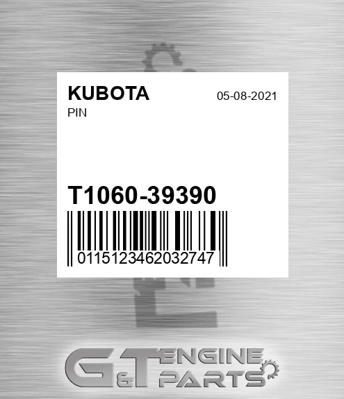 T1060-39390 Pin for KUBOTA