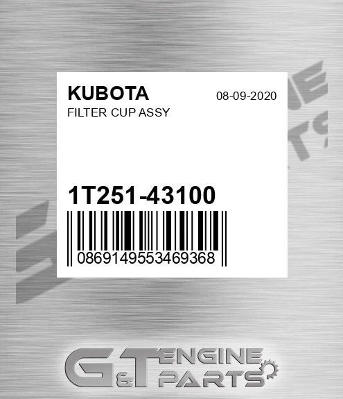 1T251-43100 Filter Cup Assy