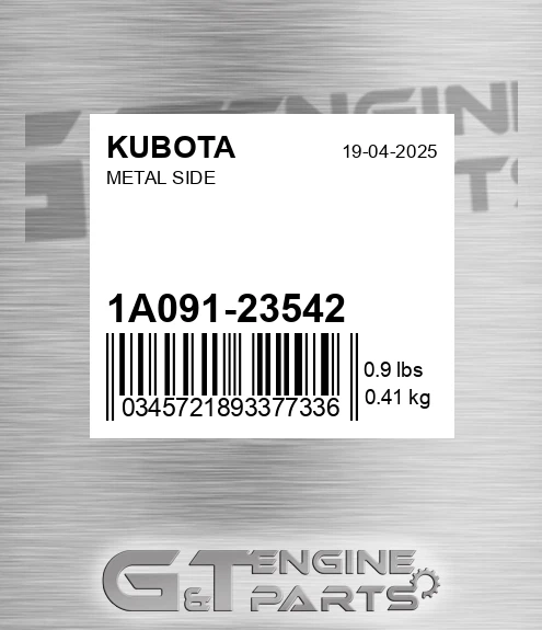 1A091-23542 Metal Side for KUBOTA
