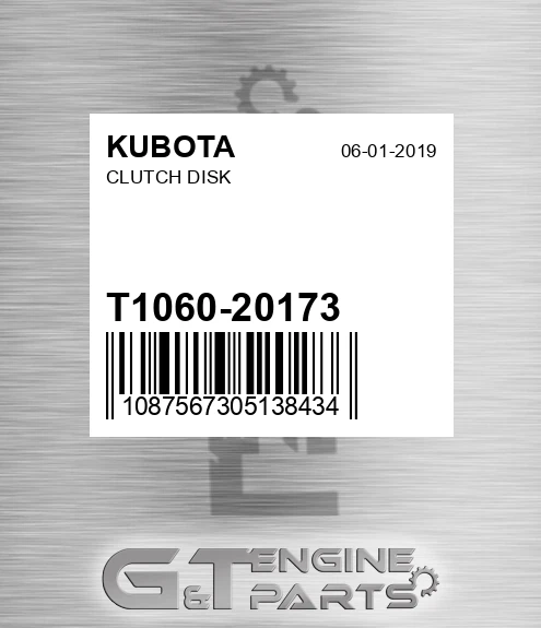T1060-20173 Clutch Disk for KUBOTA