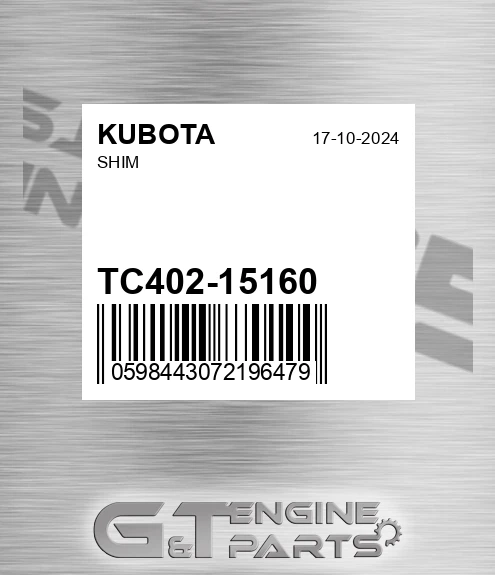TC402-15160 Shim