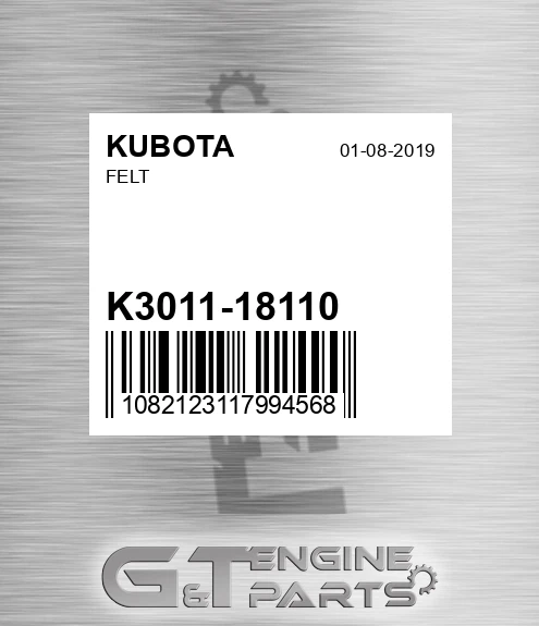 K3011-18110 Felt