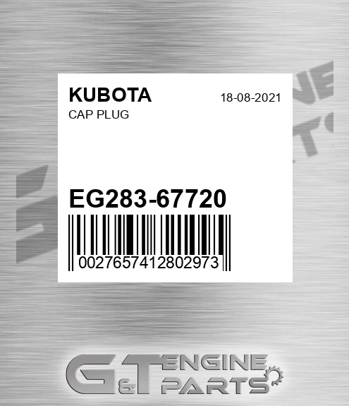 EG283-67720 Cap Plug