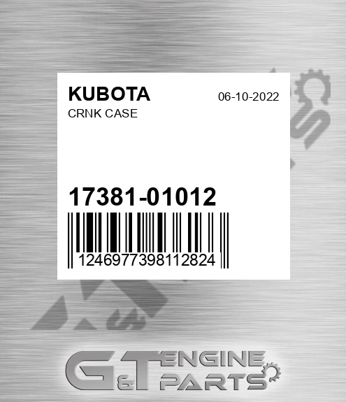 17381-01012 Crnk Case
