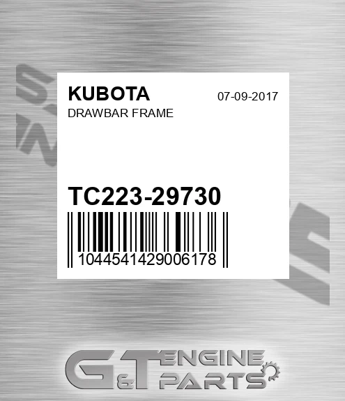 TC223-29730 Drawbar Frame for KUBOTA
