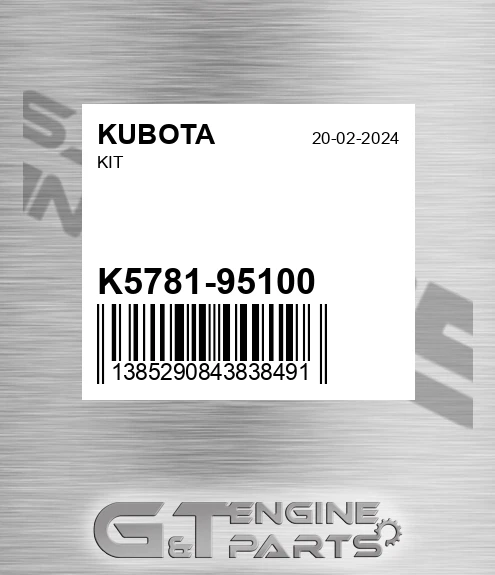 K5781-95100 Kit for KUBOTA