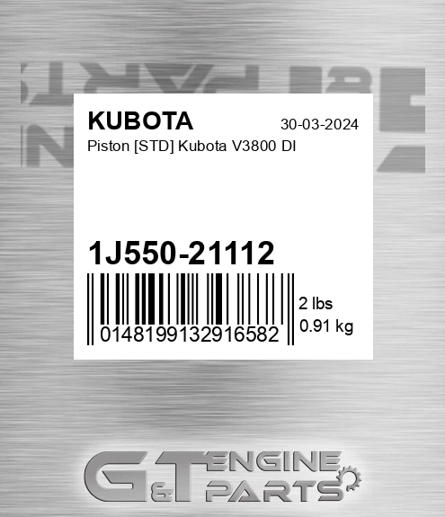 1J550-21112 Piston [std] V3800 Di for KUBOTA