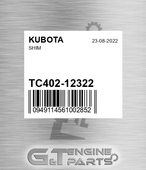 TC402-12322 Shim