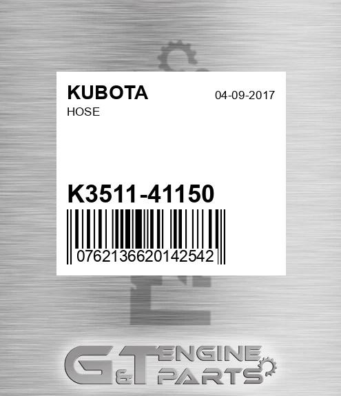 K3511-41150 Hose for KUBOTA
