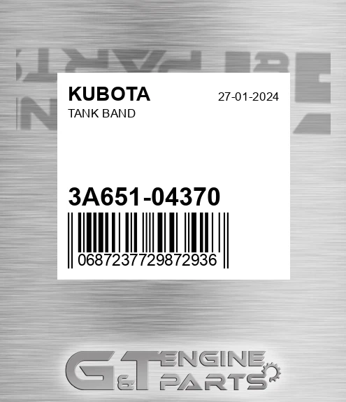 3A651-04370 Tank Band