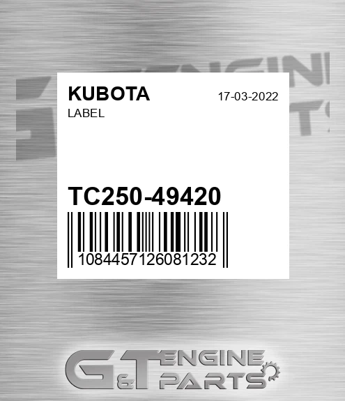 TC250-49420 Label