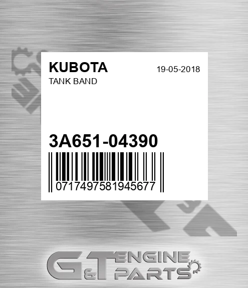 3A651-04390 Tank Band