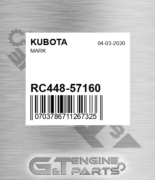 RC448-57160 Mark