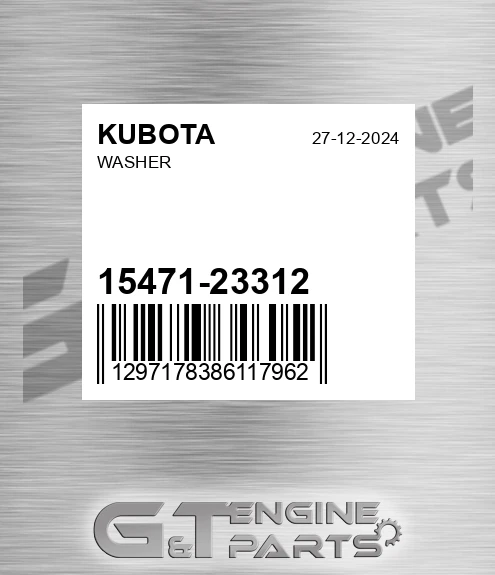 15471-23312 Washer for KUBOTA