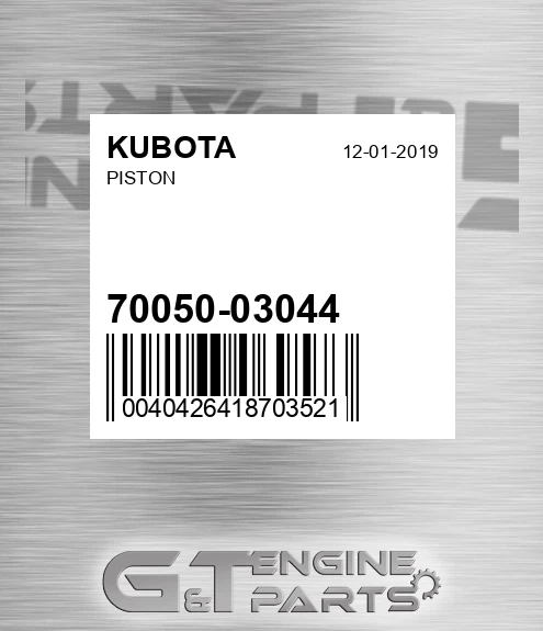 70050-03044 Piston for KUBOTA