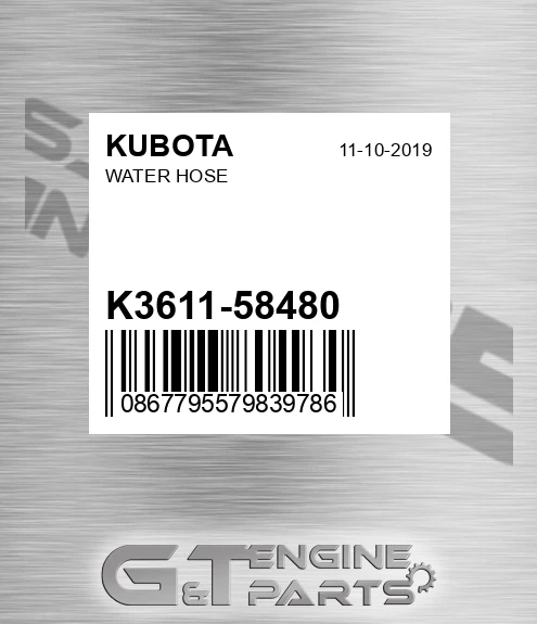 K3611-58480 Water Hose for KUBOTA