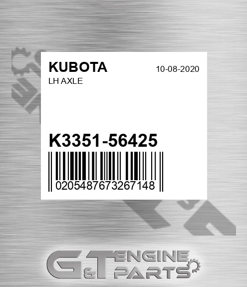 K3351-56425 Lh Axle