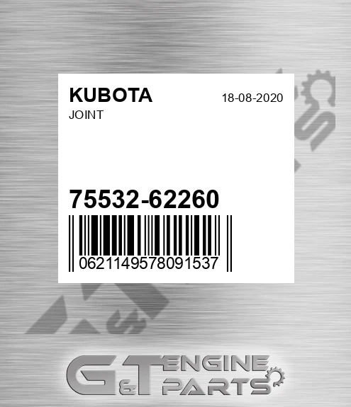 75532-62260 Joint for KUBOTA