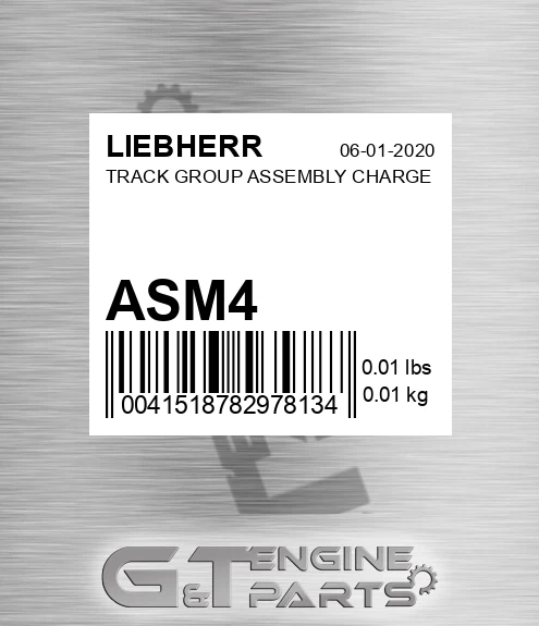 ASM4 LIEBHERR Track Group Assembly Charge